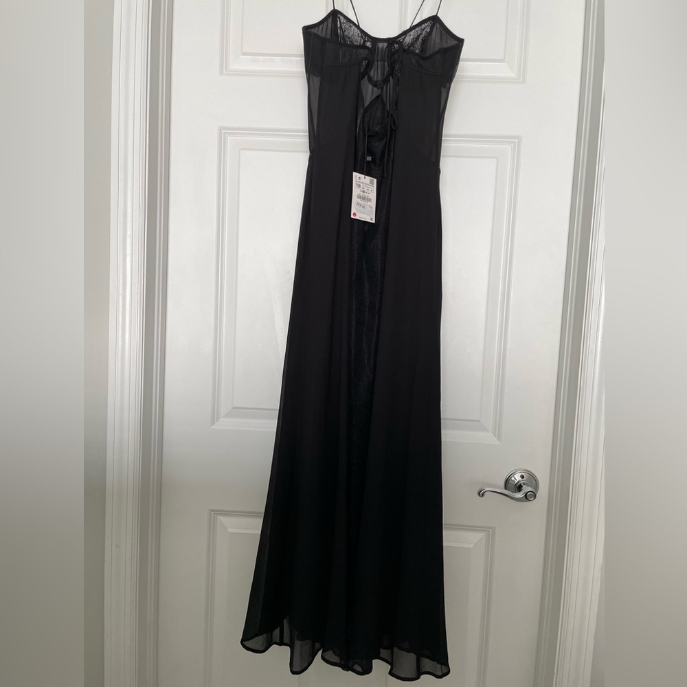 ZARA Long Lace Dress (34B) - Picture 6 of 7